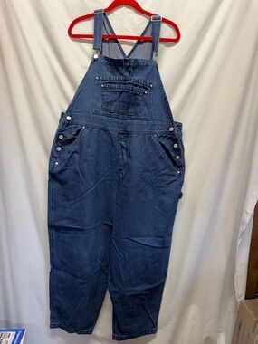 Classic Women's Denim Bound Overalls - Blue 22W